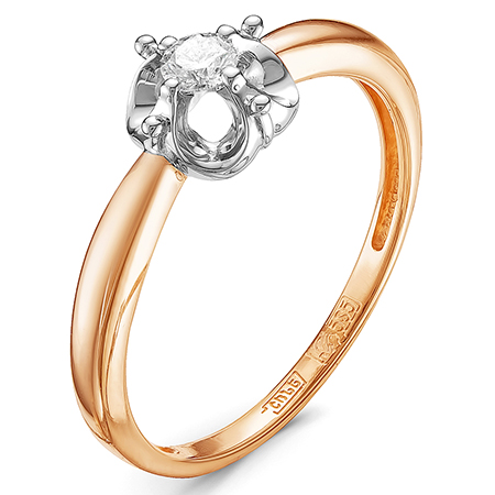 Кольцо, золото, бриллиант, 01-2471
